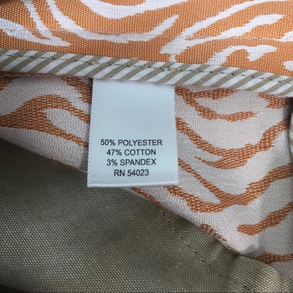 Banana Republic Heritage 4” Inseam Orange Zebra Shorts 4 - Picture 4 of 7